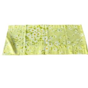 Vintage Floral Valance Curtain Yellow with Daisies 69" x 15" Bedroom Cot…